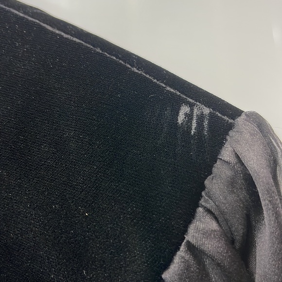 Vintage Escada Couture Sheer Sleeve Velvet Dress - Picture 13 of 13